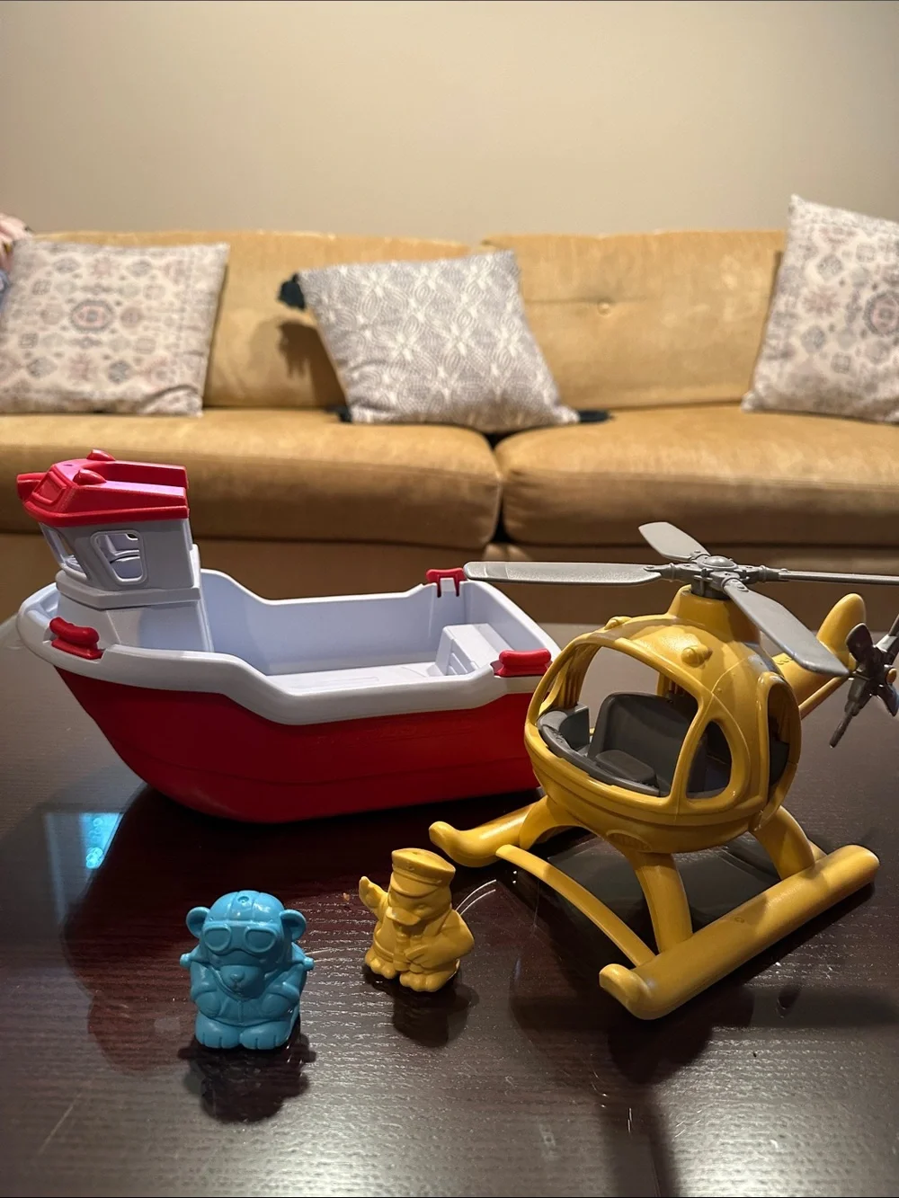 Rescue Helicopter Boat Playset